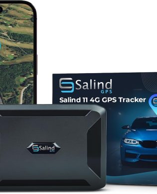 SALIND GPS Magnetic, up to 70 Days Battery - GPS Tracker for Every Vehicle, 4G LTE Car GPS Tracker with Strong Built-in Magnet for Easy Fixation on All Surfaces, Robust & Splash Proof Tracking Device