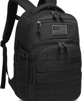 Wotony Military tactical backpack, backpack for men black small tactical assault bag